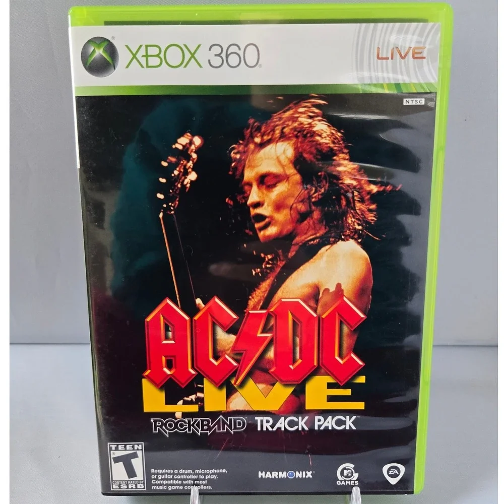 AC/DC Live: Rock Band Track Pack & Rock Band 2 Bundle - Xbox 360‎ - 2 Games CIB